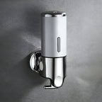 Wall-Mounted Soap Dispenser Brass Finish 500ml Space-Saving