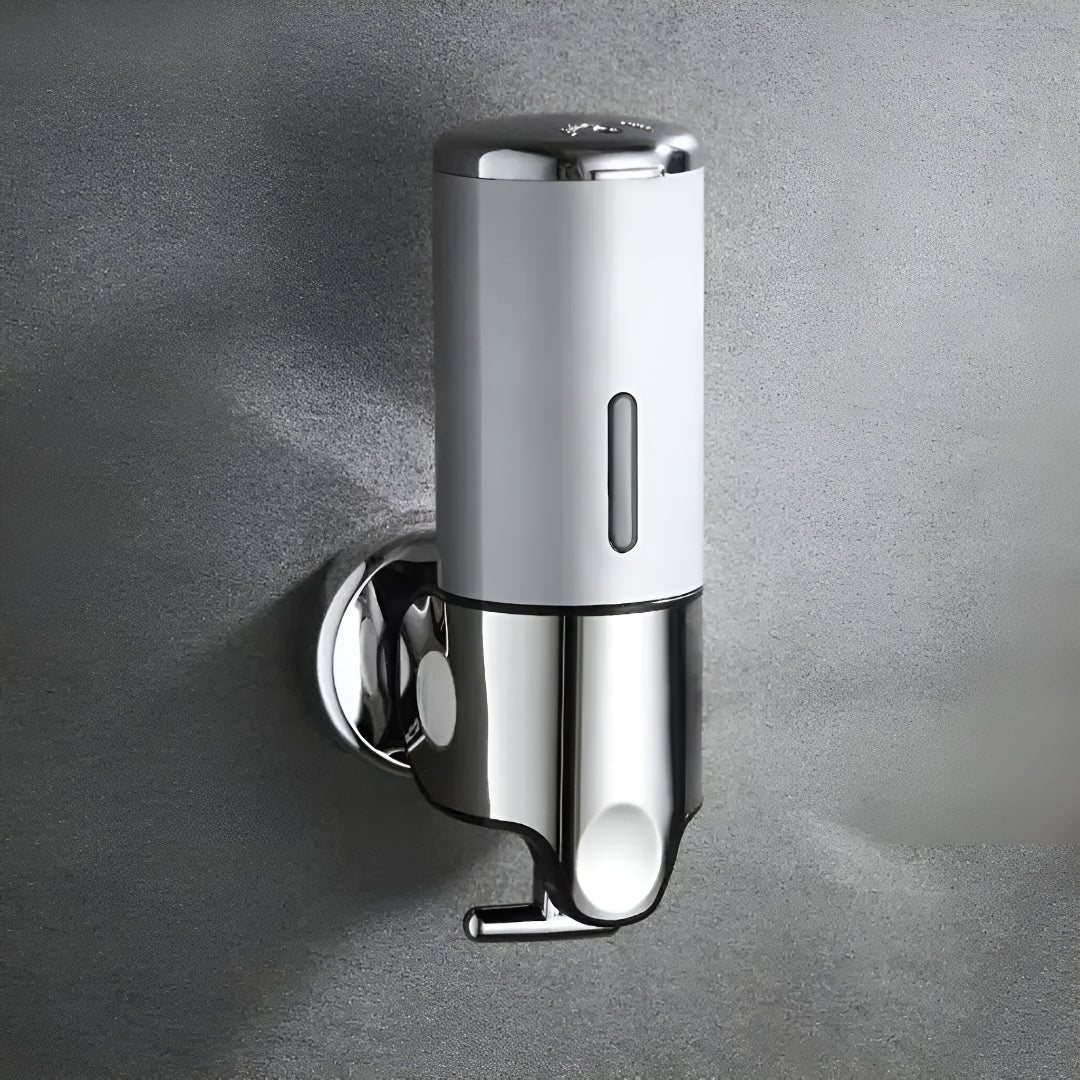 Wall-Mounted Soap Dispenser Brass Finish 500ml Space-Saving