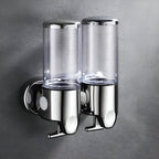Wall-Mounted Soap Dispenser Brass Finish 500ml Space-Saving