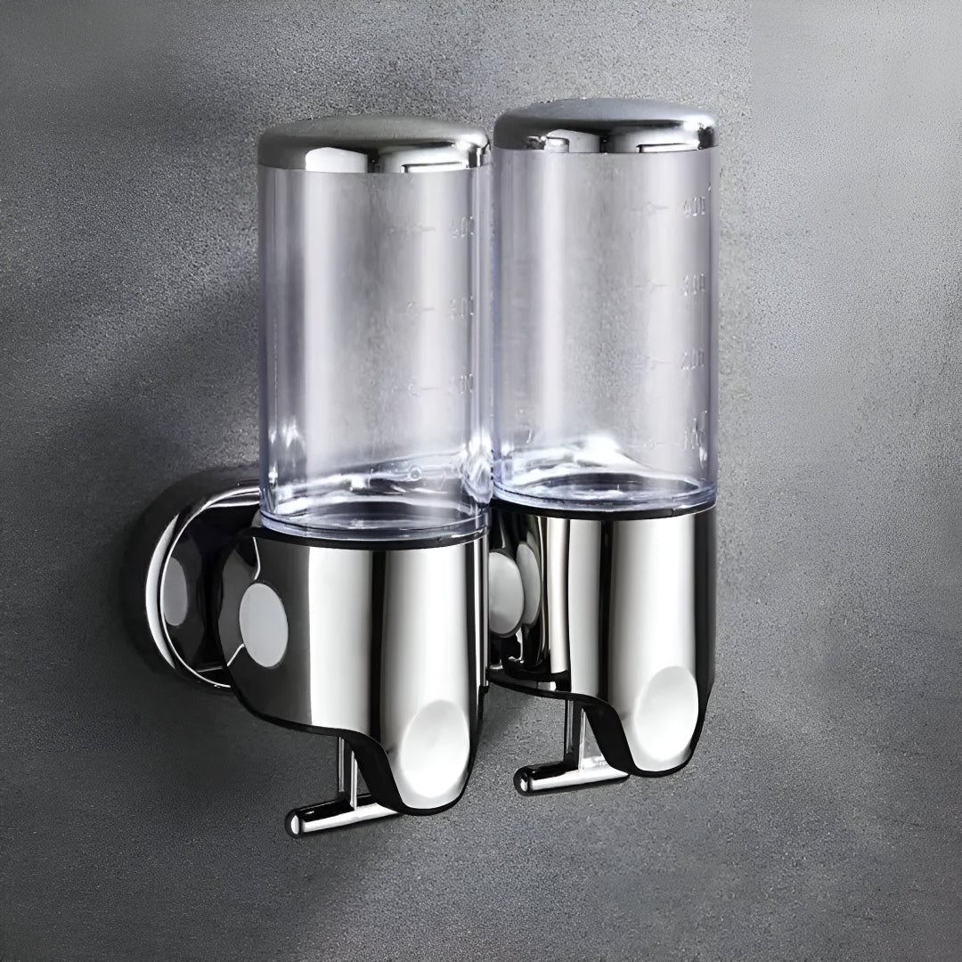 Wall-Mounted Soap Dispenser Brass Finish 500ml Space-Saving