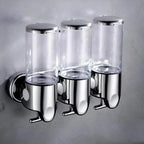 Wall-Mounted Soap Dispenser Brass Finish 500ml Space-Saving