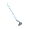 Wall-Mounted Toilet Brush Flexible Silicone Bristles Adhesive No-Drill Mount