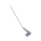 Wall-Mounted Toilet Brush Flexible Silicone Bristles Adhesive No-Drill Mount