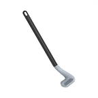 Wall-Mounted Toilet Brush Flexible Silicone Bristles Adhesive No-Drill Mount