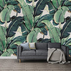 Wall Mural Tropical Banana Leaf Non-Woven Custom Sizes