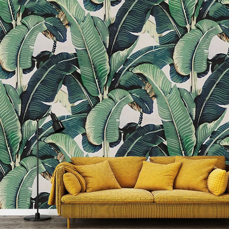 Wall Mural Tropical Banana Leaf Non-Woven Custom Sizes