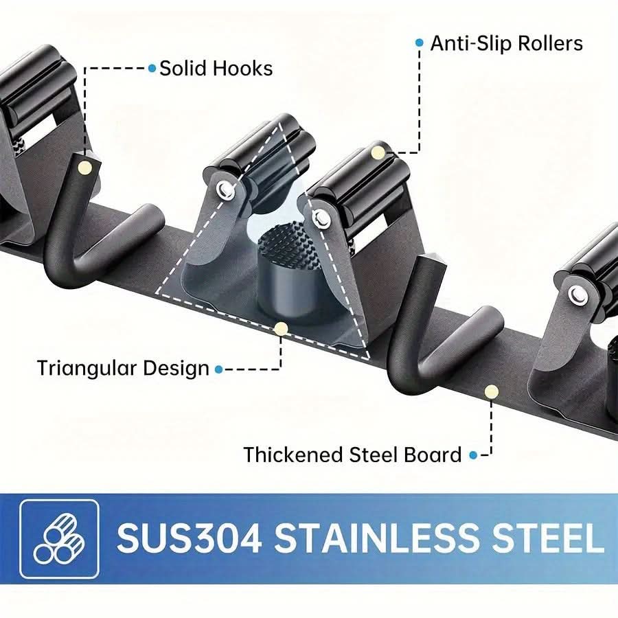 Wall Organizer Shelf Rust-Resistant Steel Space-Saving