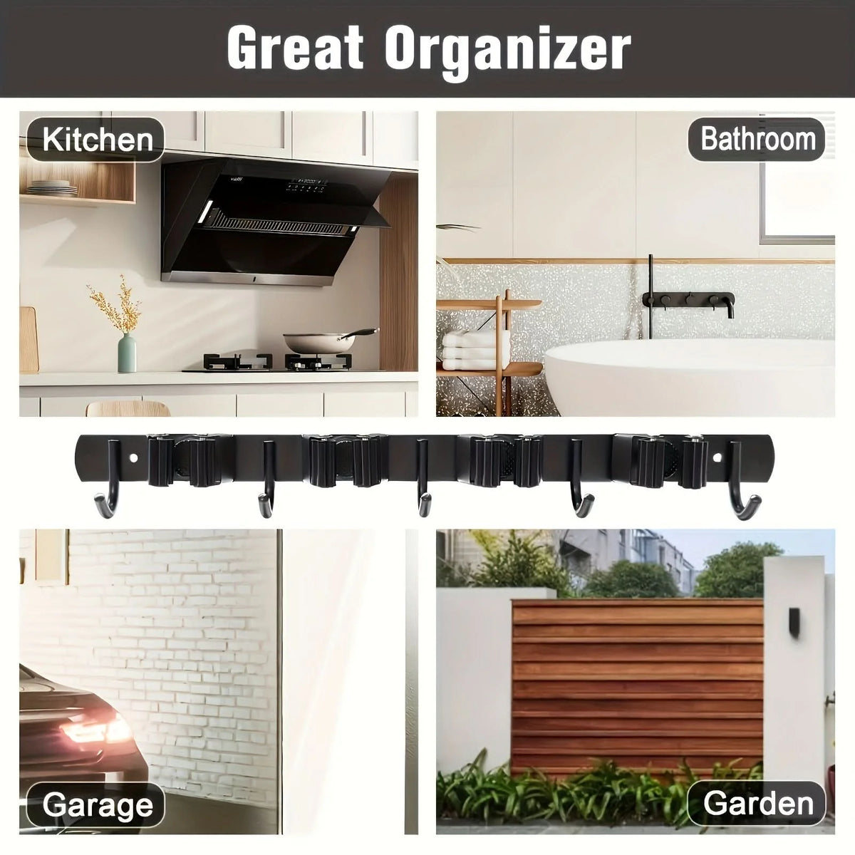 Wall Organizer Shelf Rust-Resistant Steel Space-Saving
