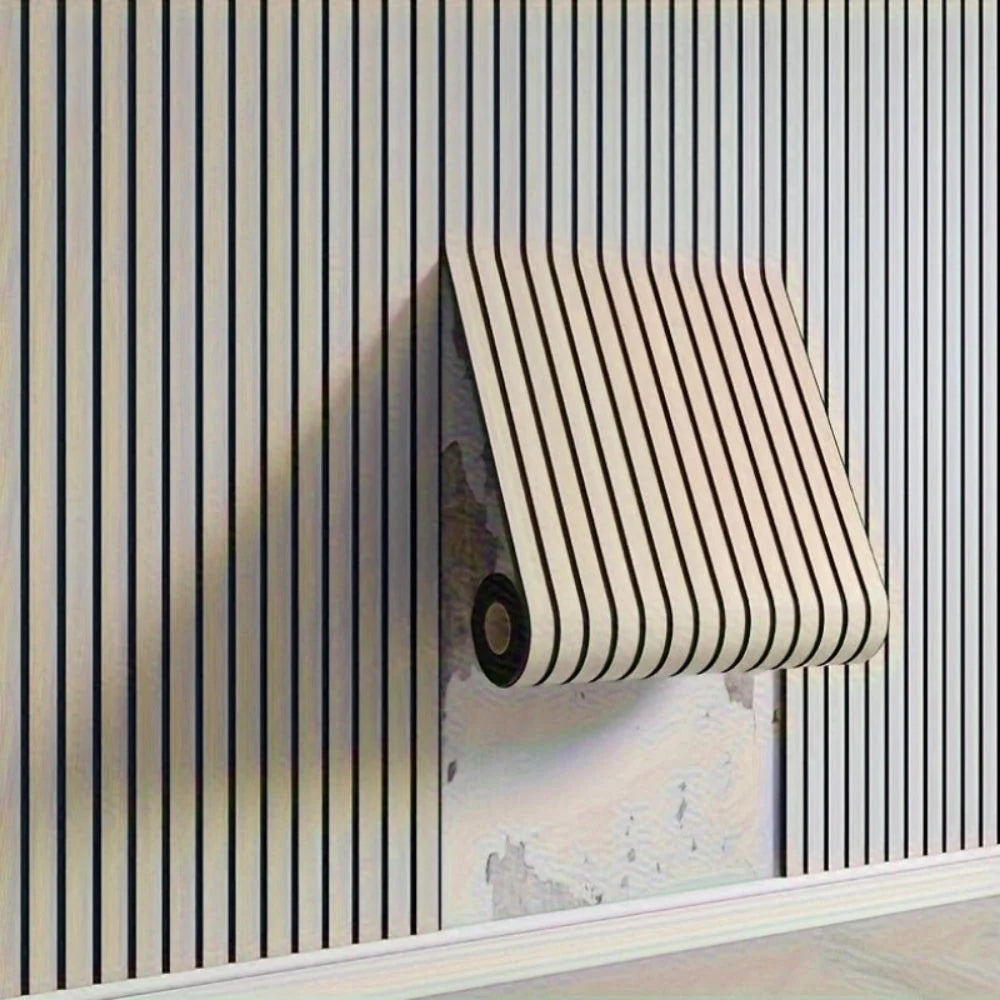 Wall Panels Peel-and-Stick 3D Faux Wood Water-Resistant & Scratch-Proof