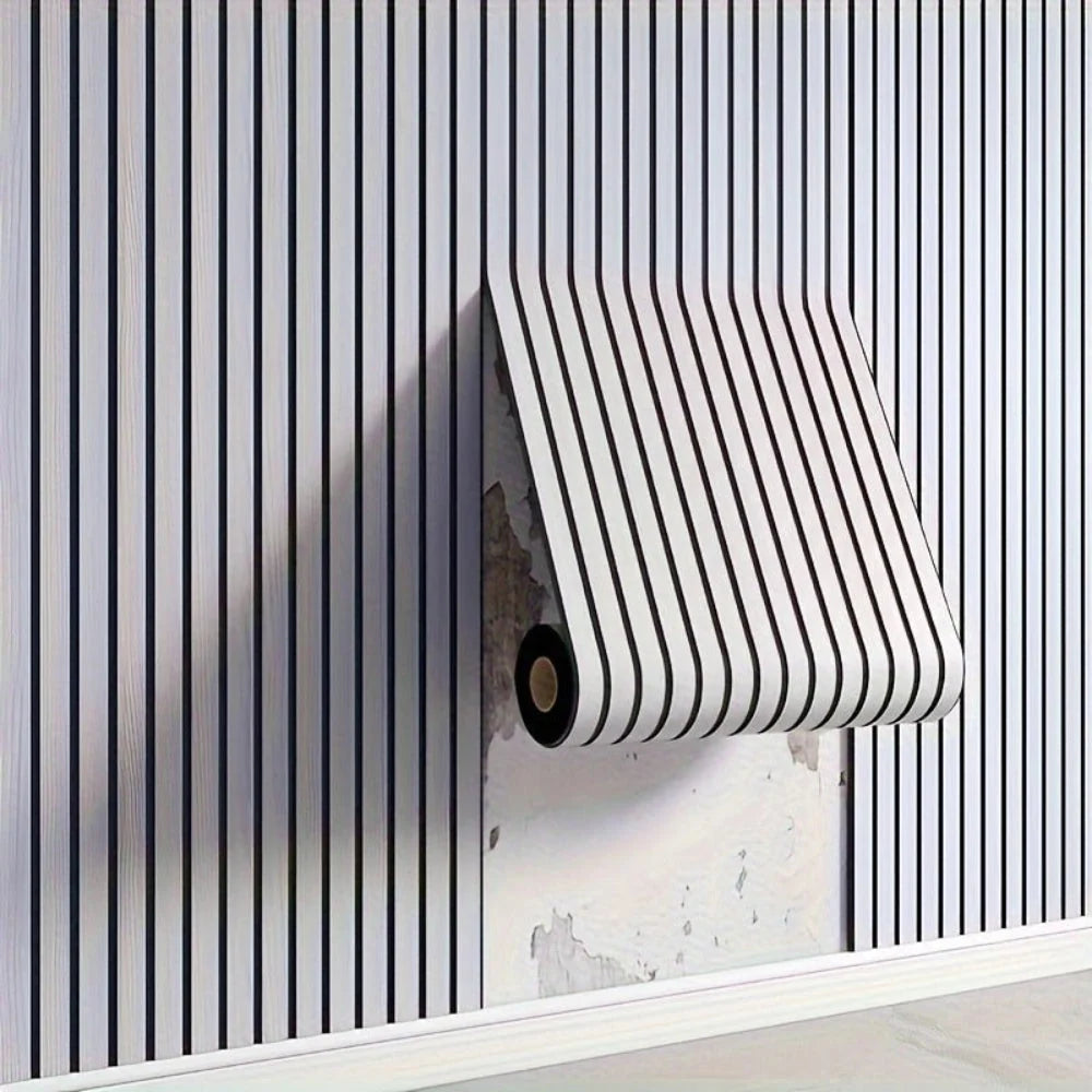 Wall Panels Peel-and-Stick 3D Faux Wood Water-Resistant & Scratch-Proof