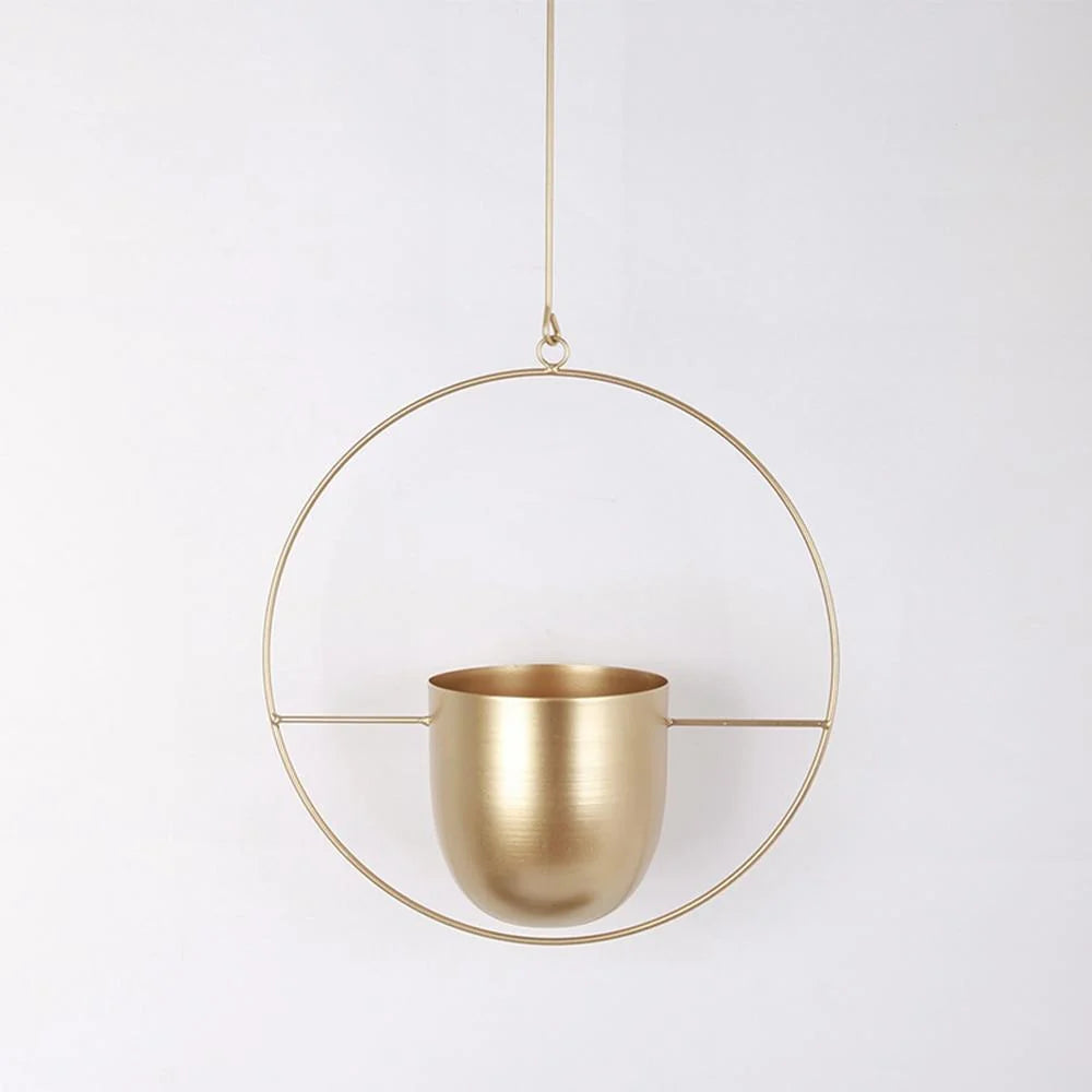Wall Plant Holder Iron Basket Adjustable Chain