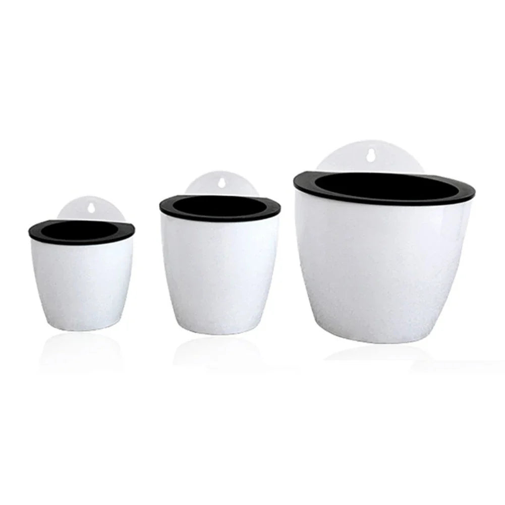Wall Planter Self-Watering Cotton Wick No Drill