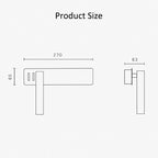 Wall Reading Lamp 360 Degree Rotating Dimmable LED
