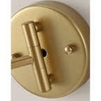 Wall Sconce Adjustable Arm Cylindrical Shade Brass & Black
