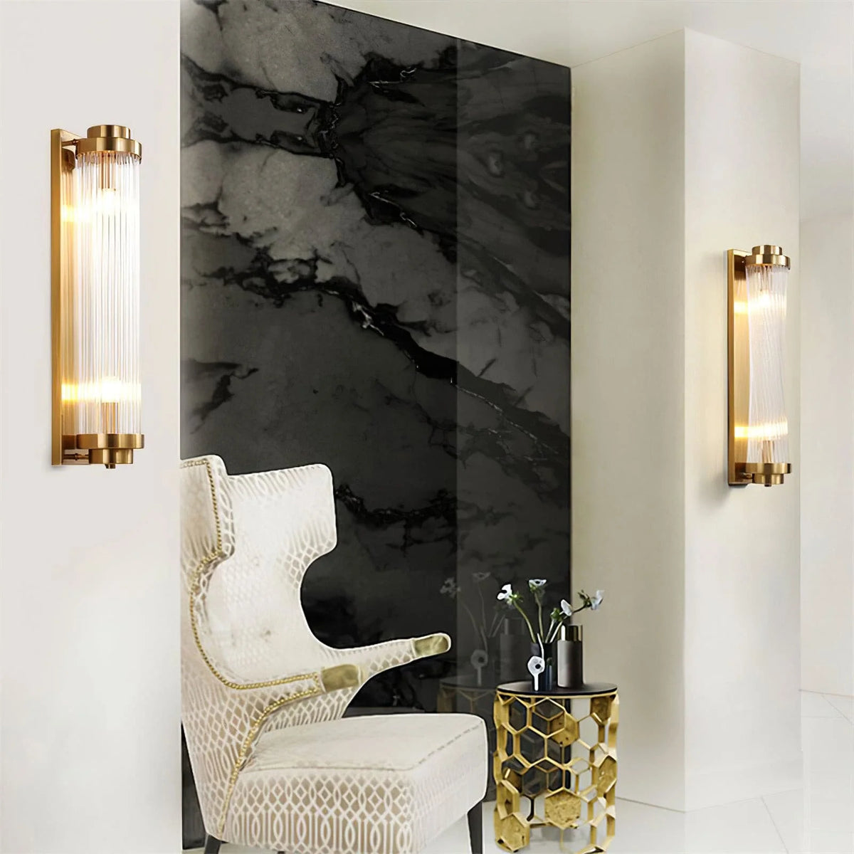 Wall Sconce Art Deco LED Aluminium & Acrylic