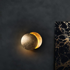 Wall Sconce Backlit Halo Integrated LED Solid Metal