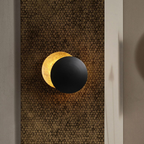 Wall Sconce Backlit Halo Integrated LED Solid Metal