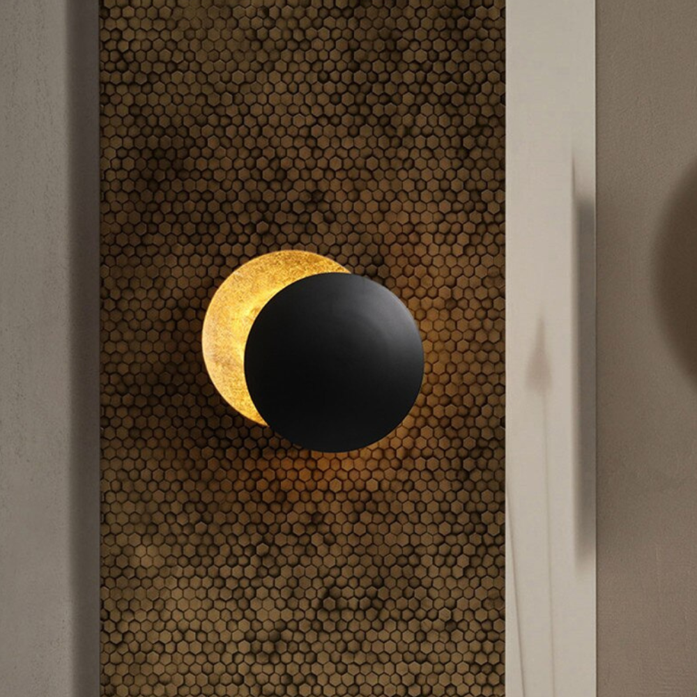 Wall Sconce Backlit Halo Integrated LED Solid Metal