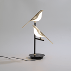 Wall Sconce Bird Sculpture Warm LED Gold Tone