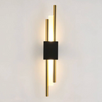 Wall Sconce Black & Gold Iron and Acrylic LED