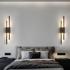 Wall Sconce Black & Gold Iron and Acrylic LED