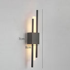 Wall Sconce Black & Gold Iron and Acrylic LED
