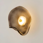 Wall Sconce Curved Frosted Glass Bi-Directional LED