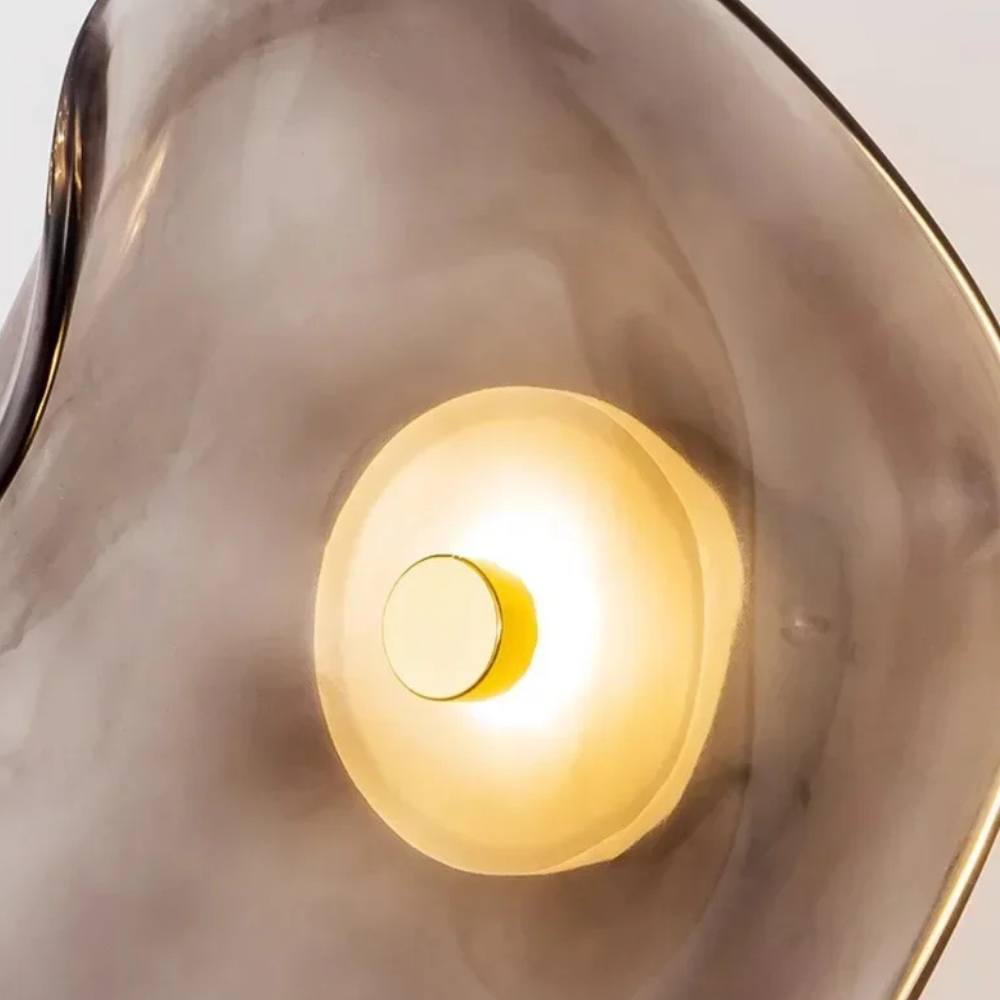 Wall Sconce Curved Frosted Glass Bi-Directional LED