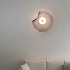 Wall Sconce Curved Frosted Glass Bi-Directional LED