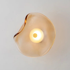 Wall Sconce Curved Frosted Glass Bi-Directional LED