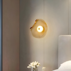 Wall Sconce Curved Frosted Glass Bi-Directional LED