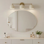 Wall Sconce Deep Spherical Shade Metal Brass & Black