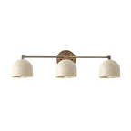 Wall Sconce Deep Spherical Shade Metal Brass & Black