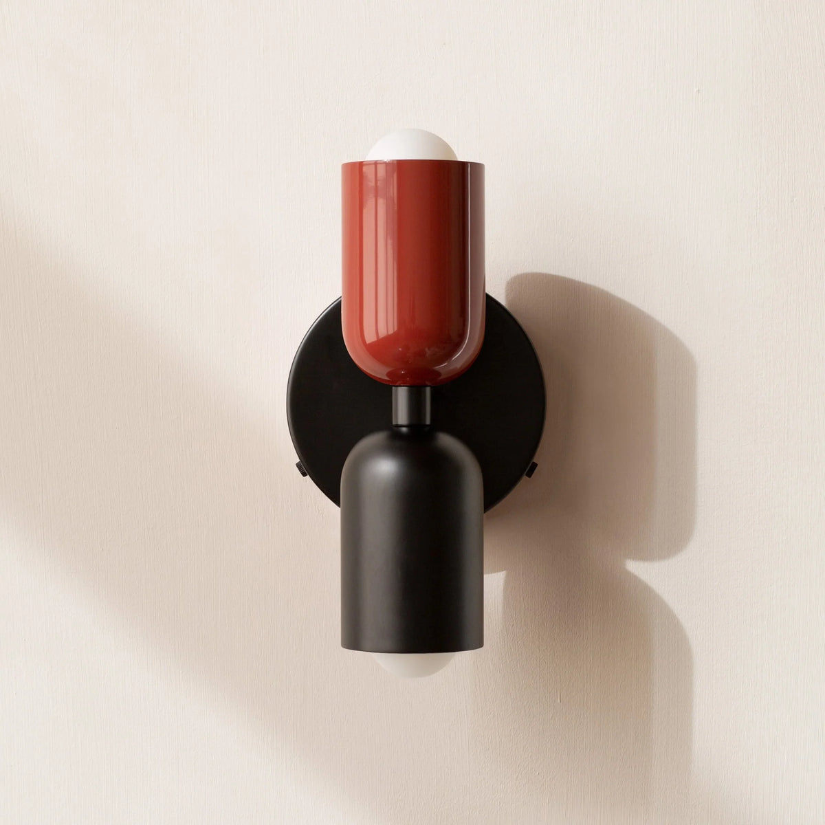 Wall Sconce Dual Adjustable Capsule Shades Hardwired