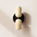 Wall Sconce Dual Adjustable Capsule Shades Hardwired