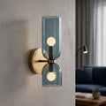 Wall Sconce Dual Glass Cylinders Soft Diffused LED Light