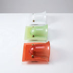 Wall Sconce Folded Geometric Resin Shade & Iron Frame