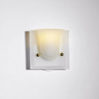 Wall Sconce Folded Geometric Resin Shade & Iron Frame