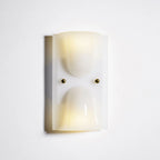 Wall Sconce Folded Geometric Resin Shade & Iron Frame