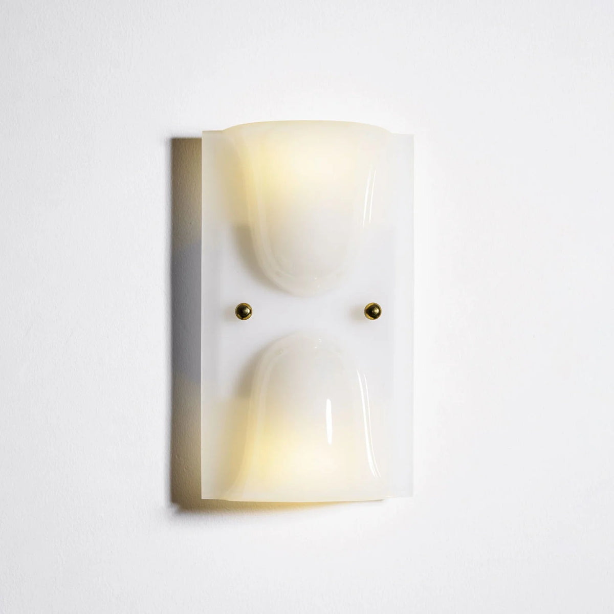 Wall Sconce Folded Geometric Resin Shade & Iron Frame