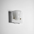 Wall Sconce Folded Geometric Resin Shade & Iron Frame