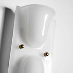 Wall Sconce Folded Geometric Resin Shade & Iron Frame