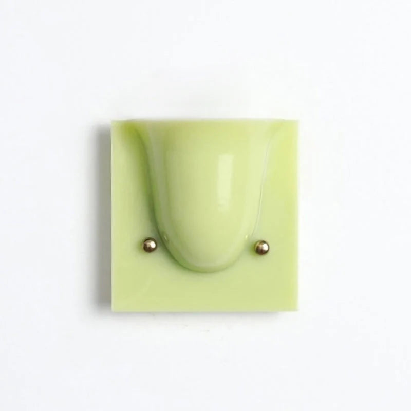 Wall Sconce Folded Geometric Resin Shade & Iron Frame
