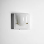 Wall Sconce Folded Geometric Resin Shade & Iron Frame