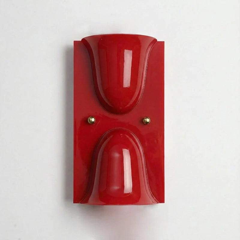 Wall Sconce Folded Geometric Resin Shade & Iron Frame