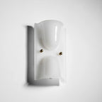 Wall Sconce Folded Geometric Resin Shade & Iron Frame