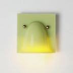 Wall Sconce Folded Geometric Resin Shade & Iron Frame
