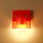 Wall Sconce Folded Geometric Resin Shade & Iron Frame