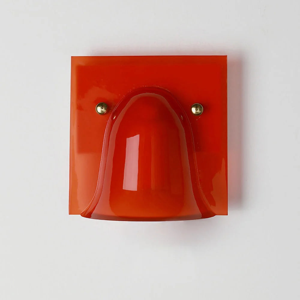 Wall Sconce Folded Geometric Resin Shade & Iron Frame
