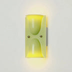Wall Sconce Folded Geometric Resin Shade & Iron Frame